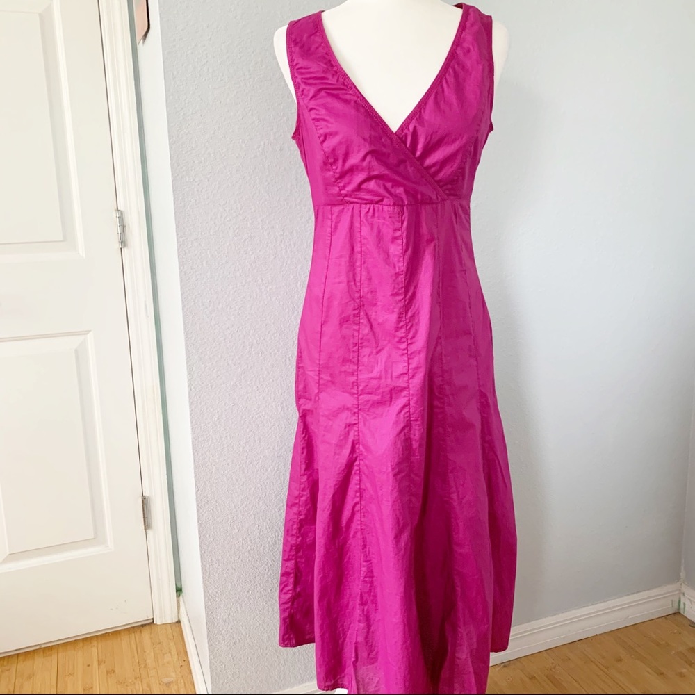Fabiani Pink/Purple Sleeveless Maxi Dress Sz Med